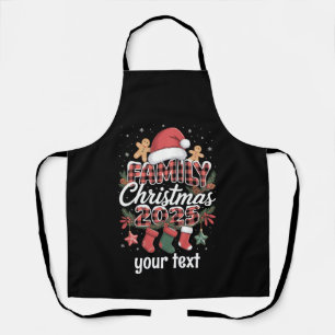 Custom Family Christmas 2025 Personalised Matching Apron
