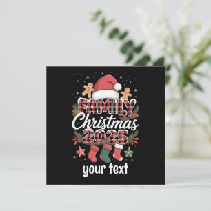 Custom Family Christmas 2025 Personalized Matching Holiday Card