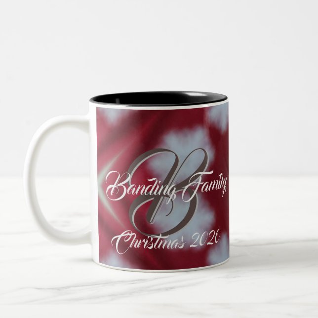 Custom Family Christmas Hot Cocoa Coffee Cup Mug (Left)