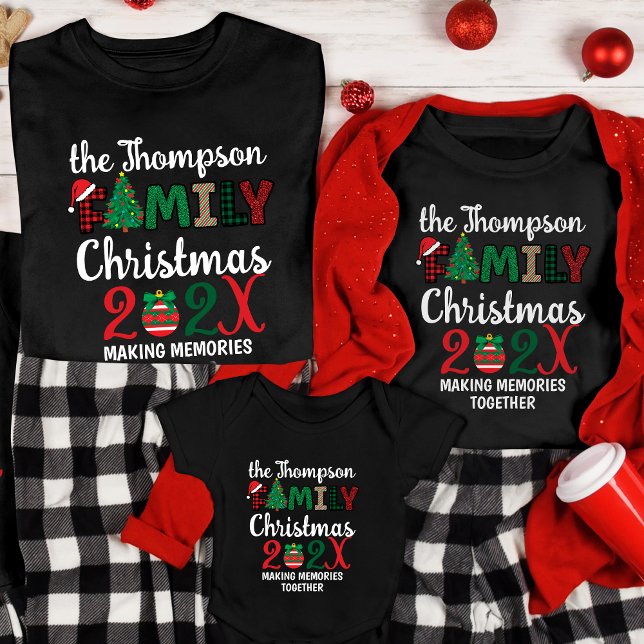 Custom Family Christmas Making Memories Together T-Shirt (Creator Uploaded)