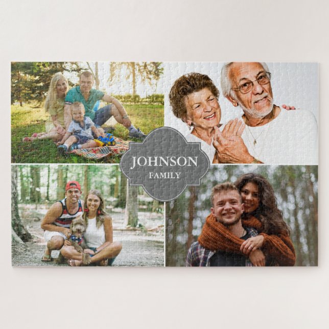 Custom family Collage multi photos Jigsaw Puzzle (Horizontal)