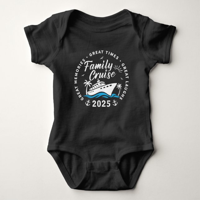 Custom Family Cruise Group Matching Cruise Trip Baby Bodysuit (Front)