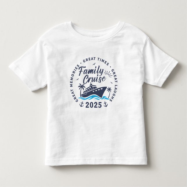 Custom Family Cruise Group Matching Cruise Trip Toddler T-Shirt (Front)