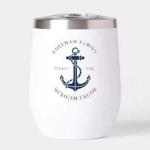 Custom Family Cruise Ship Nautical Anchor Swag