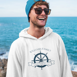 Custom Family Cruise Ship Nautical Wheel Vacation Hoodie