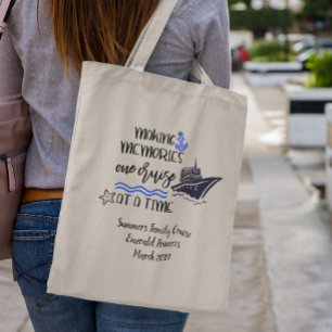 Custom Family Cruise Vacation Ship Personalize Tote Bag
