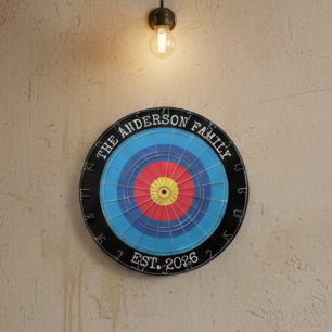 Custom Family Dartboard Personalized Name  Gift
