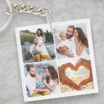 Custom Family Five Photo Personalised  Key Ring<br><div class="desc">Showcase your favourite family moments with this Custom Family Five Photo Personalised Keychain. Designed to hold five cherished photos, this keychain is perfect for capturing everyone you love — kids, parents, pets, or grandparents — all in one special piece. Add your own message, names, or a meaningful date to make...</div>