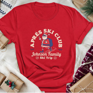 Custom Family Friends Group Ski Trip Ice Skating T-Shirt