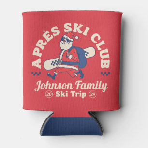 Custom Family Friends Group Ski Trip Snowboard Can Cooler