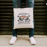 Custom Family Friends Ski Trip Group Matching  Tote Bag<br><div class="desc">Create lasting memories with our custom custom ski trip shirt for families, friends, or groups. It's perfect for celebrating your snow adventure! Personalise it with your family name or group trip details to make it uniquely yours. Ideal for ski enthusiasts and as a winter vacation souvenir, it’s great for matching...</div>