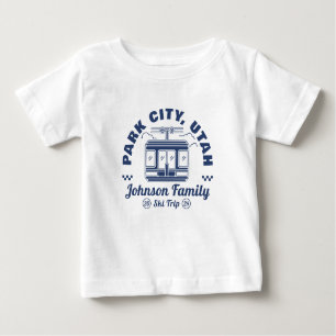 Custom Family Friends Ski Trip Matching Group Baby T-Shirt