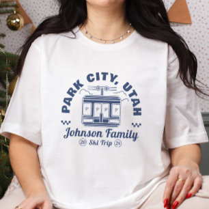 Custom Family Friends Ski Trip Matching Group T-Shirt