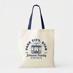 Custom Family Friends Ski Trip Matching Group Tote Bag