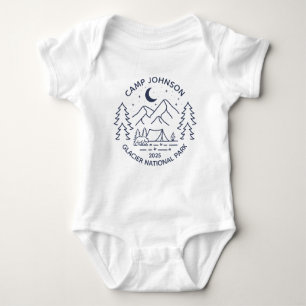 Custom Family Group Matching Camping Baby Bodysuit