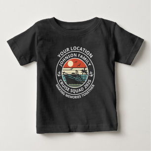 Custom Family Group Matching Cruise Trip  Baby T-Shirt