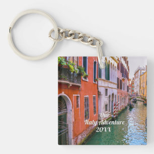 Custom Family Italy Trip Photo Key Ring