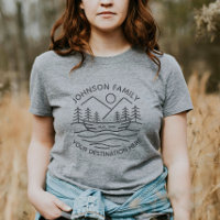Custom Family Lake Camping Vacation Group Matching