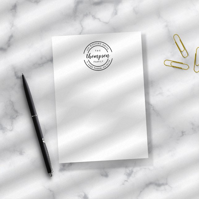 Custom Family Logo Personalised Post-it Notes (Creator Uploaded)