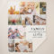 Custom Family Love Photo Collage Modern Quote Chic