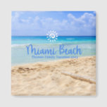 Custom Family Miami Beach Vacation Christmas Magnet<br><div class="desc">Cute personalizable Miami Trip souvenir.

Customisation:
Change Caption and year to make it unique.</div>