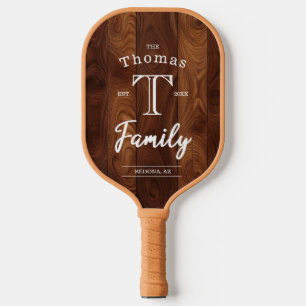 Custom Family Monogram Pickleball Paddle