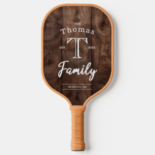 Custom Family Monogram Pickleball Paddle