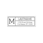 Custom Family Monogram Return Address - Stymie