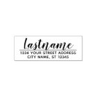 Custom Family Name and Return Address Handwritten