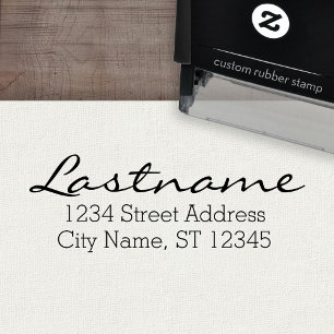Custom Family Name and Return Address - Liorah Self-inking Stamp