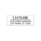 Custom Family Name and Return Address Semi Formal