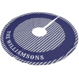 custom family name christmas tree skirt