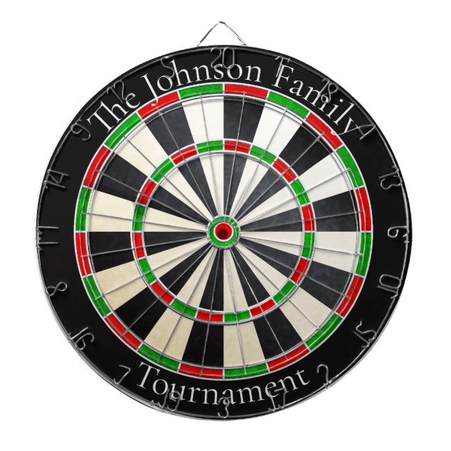 Custom Family Name Dartboard (Front)