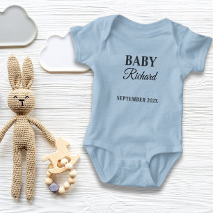 custom family name last name baby birth baby bodysuit