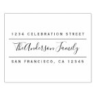 Custom Family Name | Modern Return Address