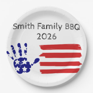 Custom Family name Paper Plate
