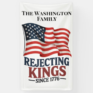 Custom Family Name Patriotic Protest Flag Banner