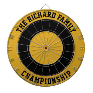Custom Family Name Personalised Dartboard