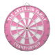 Custom Family Name Personalised Pink Dartboard