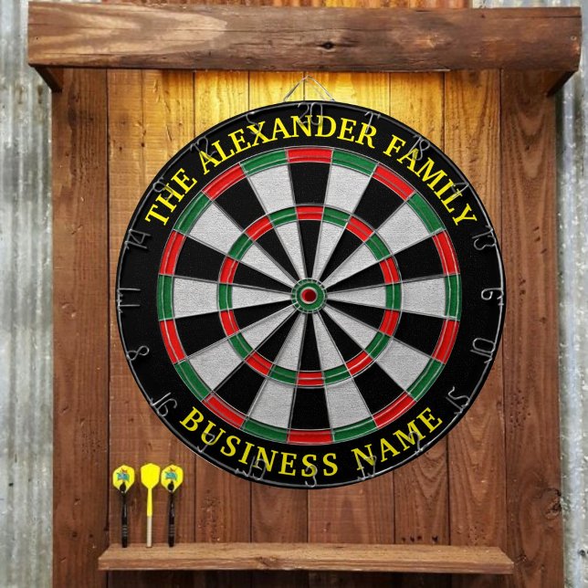 Custom Family Name Personalized Dartboard (Creator Uploaded)