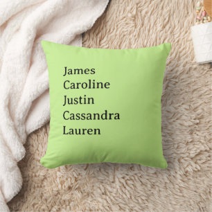 Custom Family Name Pillow   Gift for Mum & Grandma