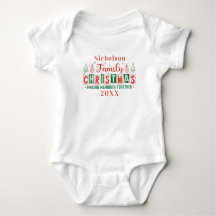 Custom Family Name Red Green Christmas