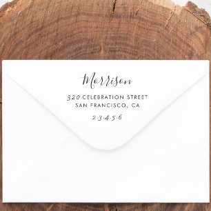 Custom Family Name & Return Address Rubber Stamps