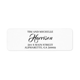 Custom Family Name Return Address Sticker,Whimsy  Label