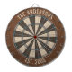 Custom Family Name Rustic Dartboard