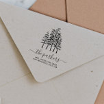 Custom Family Name Signature Return Address Rubber Stamp<br><div class="desc">This custom return address address stamp will add an eye-catching addition to all the snail mail that leaves your house. Add your custom wording to this design by using the "Edit this design template" boxes on the right hand side of the item, or click the blue "Customise it" button to...</div>