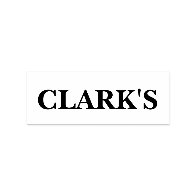 CUSTOM FAMILY NAME WOOD RUBBER STAMP (Imprint)