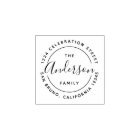 Custom Family Name Wooden Return Address