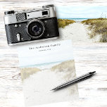 Custom family photo beach vacation notepad<br><div class="desc">Personalise and add your photo of your family,  kids,  wife,  girlfriend or pet. The photo has a white overlay so that you can see your writing.
The photo shows a photo from a family summer vacation and a day at the beach.</div>