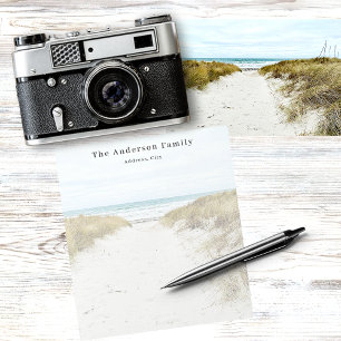 Custom family photo beach vacation notepad